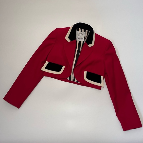Moschino Jackets & Blazers - Moschino vintage red cropped blazer